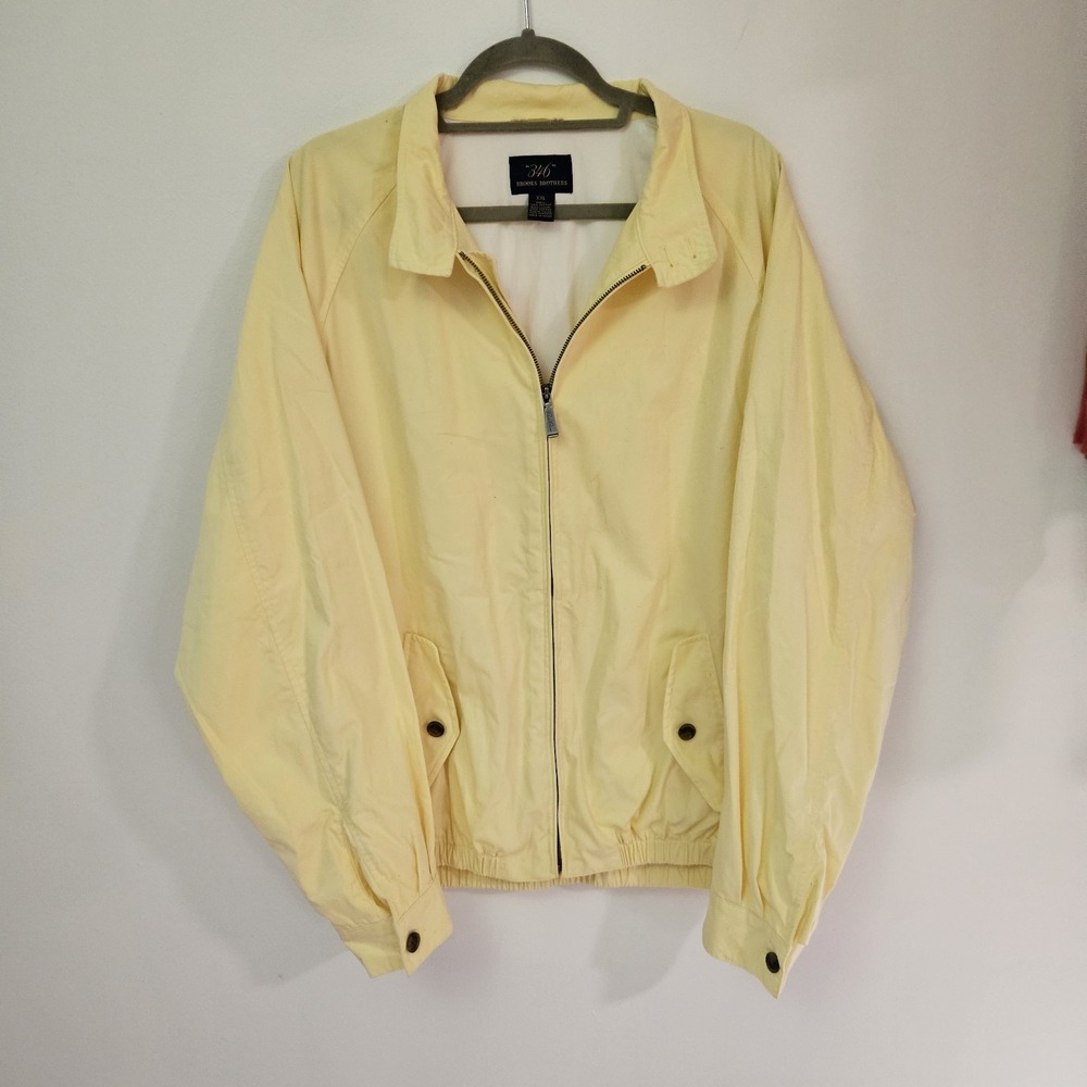 Brooks Brothers Yellow Cape Jacket Women's XXL Rain Coat 346‎